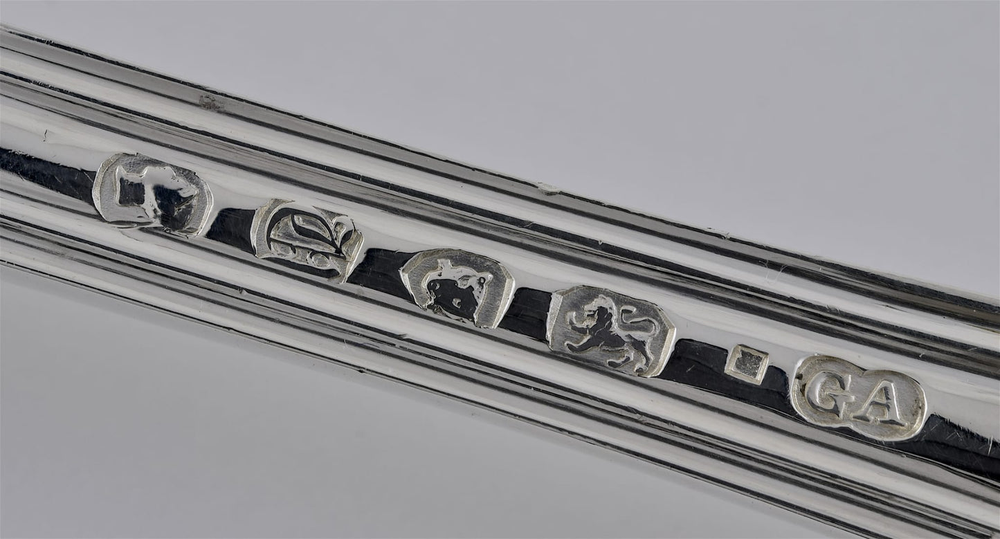 Rare and Extensive Antique Silver Vine Pattern Service for Twenty Four. Made by George Adams, London 1855