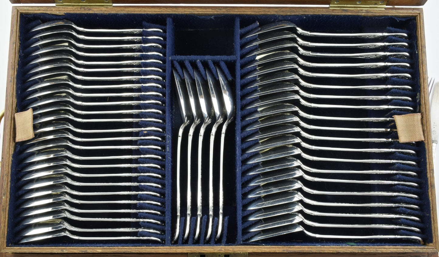 Rare and Extensive Antique Silver Vine Pattern Service for Twenty Four. Made by George Adams, London 1855