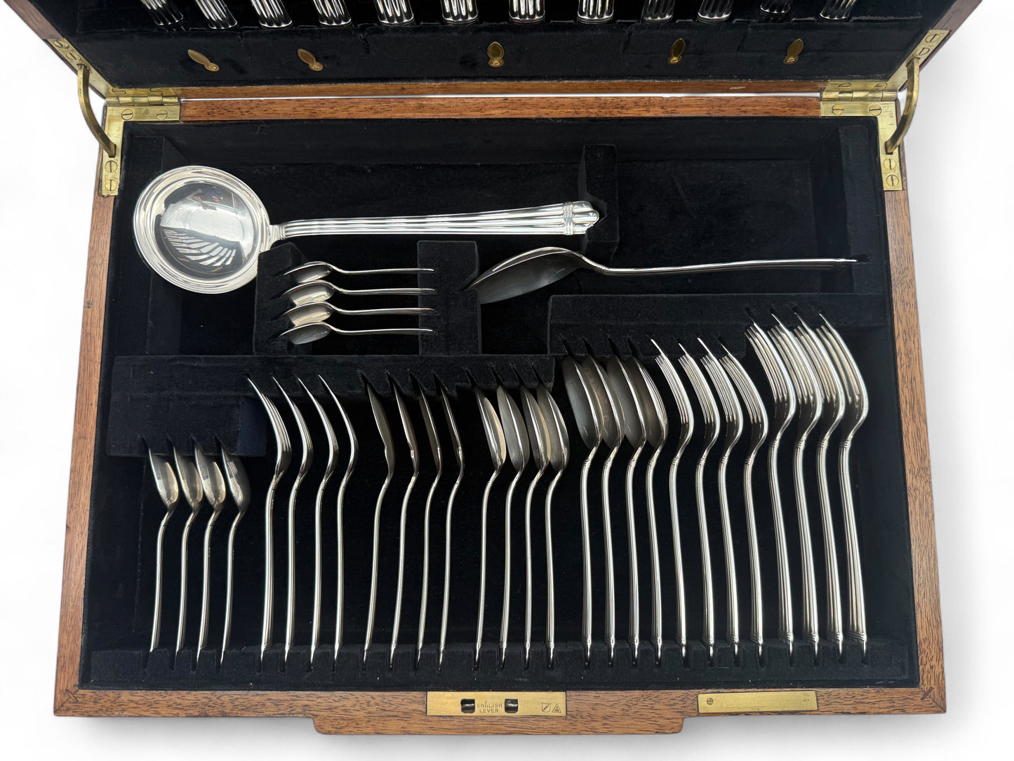 Forty-two piece Christofle Sterling Silver 'Aria' Pattern