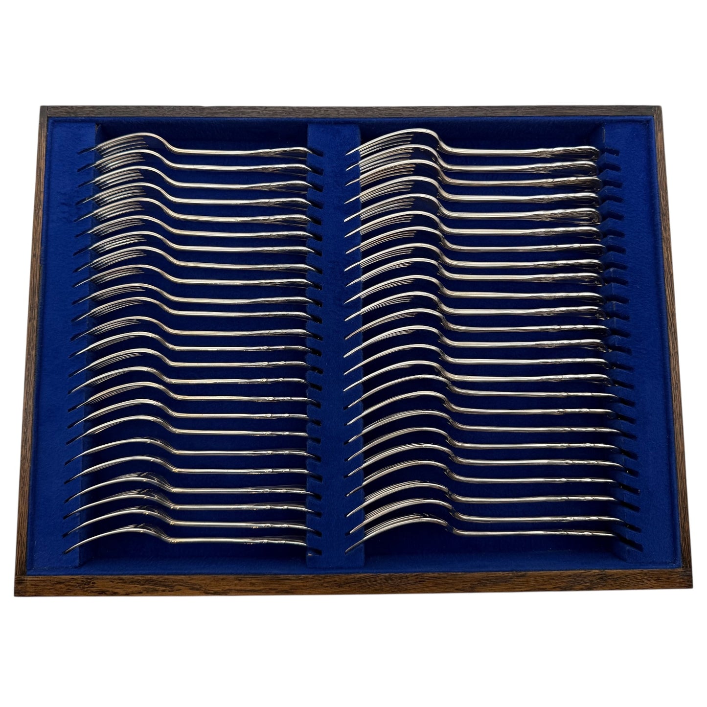 Antique Silver Lily Pattern Flatware Service for Twenty Four